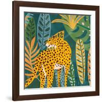 Palm Leopard 1-Kimberly Allen-Framed Art Print