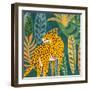Palm Leopard 1-Kimberly Allen-Framed Art Print