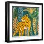 Palm Leopard 1-Kimberly Allen-Framed Art Print