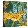 Palm Leopard 2-Kimberly Allen-Stretched Canvas