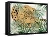 Palm Leopard II-Carol Robinson-Framed Stretched Canvas