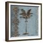 Palm on Blue I-Michael Marcon-Framed Art Print