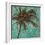 Palm on Turquoise I-Patricia Pinto-Framed Premium Giclee Print