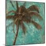 Palm on Turquoise I-Patricia Pinto-Mounted Premium Giclee Print