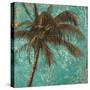 Palm on Turquoise I-Patricia Pinto-Stretched Canvas