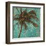 Palm on Turquoise I-Patricia Pinto-Framed Art Print