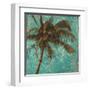 Palm on Turquoise I-Patricia Pinto-Framed Art Print