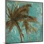 Palm on Turquoise II-Patricia Pinto-Mounted Art Print