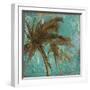 Palm on Turquoise II-Patricia Pinto-Framed Art Print