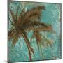 Palm on Turquoise II-Patricia Pinto-Mounted Art Print