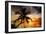 Palm Paradise at Sunset - Florida - USA-Philippe Hugonnard-Framed Photographic Print