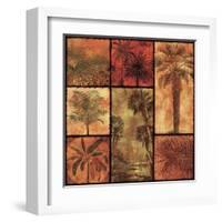 Palm Patchwork I-null-Framed Art Print