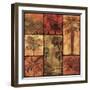 Palm Patchwork I-null-Framed Art Print