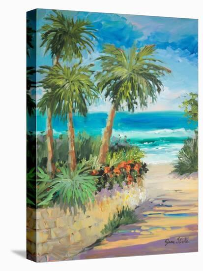 Palm Path-Jane Slivka-Stretched Canvas
