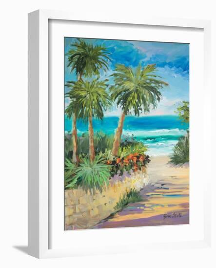 Palm Path-Jane Slivka-Framed Art Print