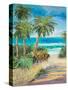 Palm Path-Jane Slivka-Stretched Canvas