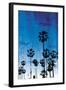 Palm Peach Night Blue-Milli Villa-Framed Photo