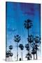 Palm Peach Night Blue-Milli Villa-Stretched Canvas