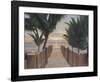 Palm Promenade-Diane Romanello-Framed Art Print