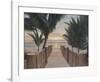 Palm Promenade-Diane Romanello-Framed Art Print