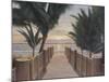 Palm Promenade-Diane Romanello-Mounted Art Print