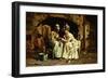 Palm Reader, 1898 (Oil on Canvas)-Harry Herman Roseland-Framed Giclee Print