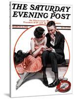 "Palm Reader" or "Fortuneteller" Saturday Evening Post Cover, March 12,1921-Norman Rockwell-Stretched Canvas