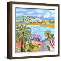 Palm Retreat-Karen Fields-Framed Art Print