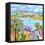 Palm Retreat-Karen Fields-Framed Stretched Canvas