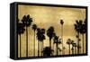 Palm Row on Gold-Kate Bennett-Framed Stretched Canvas