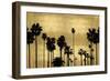 Palm Row on Gold-Kate Bennett-Framed Art Print