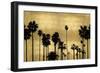 Palm Row on Gold-Kate Bennett-Framed Art Print