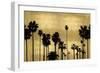 Palm Row on Gold-Kate Bennett-Framed Art Print