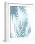 Palm Shadows Aqua II-Melonie Miller-Framed Art Print