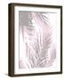 Palm Shadows Blush I-Melonie Miller-Framed Art Print