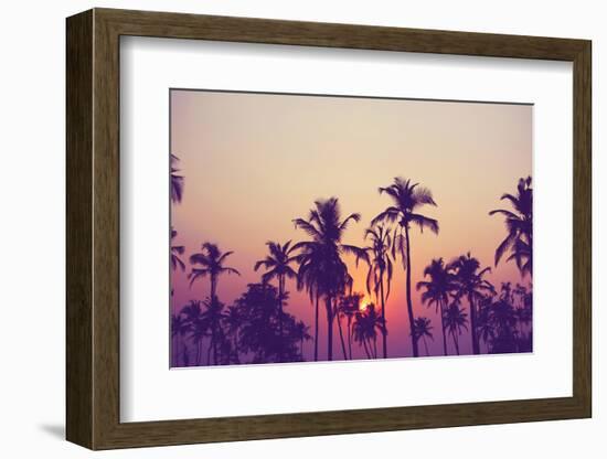 Palm Sky 1-Design Fabrikken-Framed Photographic Print