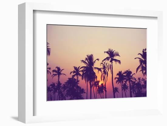 Palm Sky 1-Design Fabrikken-Framed Photographic Print