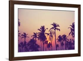 Palm Sky 1-Design Fabrikken-Framed Photographic Print