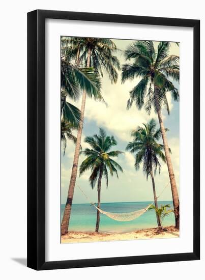 Palm Sky 3-Design Fabrikken-Framed Photographic Print