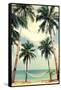 Palm Sky 3-Design Fabrikken-Framed Stretched Canvas