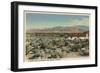 Palm Springs, California - Desert Home Overlooking the City-Lantern Press-Framed Art Print