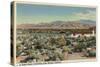 Palm Springs, California - Desert Home Overlooking the City-Lantern Press-Stretched Canvas