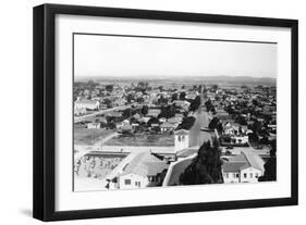 Palm Springs, California Town View Photograph - Palm Springs, CA-Lantern Press-Framed Art Print