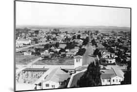 Palm Springs, California Town View Photograph - Palm Springs, CA-Lantern Press-Mounted Art Print