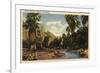 Palm Springs, California - View of Palm Springs Canyon-Lantern Press-Framed Premium Giclee Print