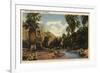 Palm Springs, California - View of Palm Springs Canyon-Lantern Press-Framed Art Print