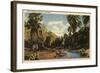 Palm Springs, California - View of Palm Springs Canyon-Lantern Press-Framed Art Print