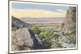Palm Springs from Tahquiz Canyon-null-Mounted Premium Giclee Print