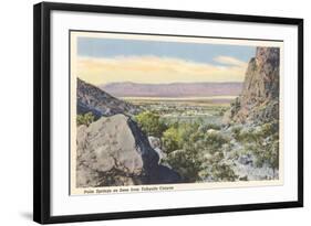 Palm Springs from Tahquiz Canyon-null-Framed Art Print