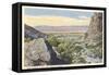 Palm Springs from Tahquiz Canyon-null-Framed Stretched Canvas